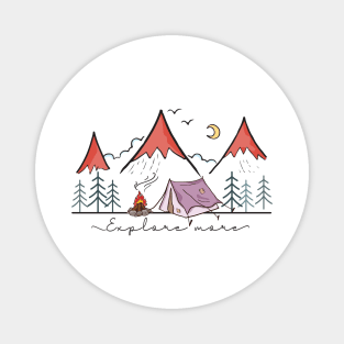 explore more Explore the Wild Camping Adventure Novelty Gift Magnet